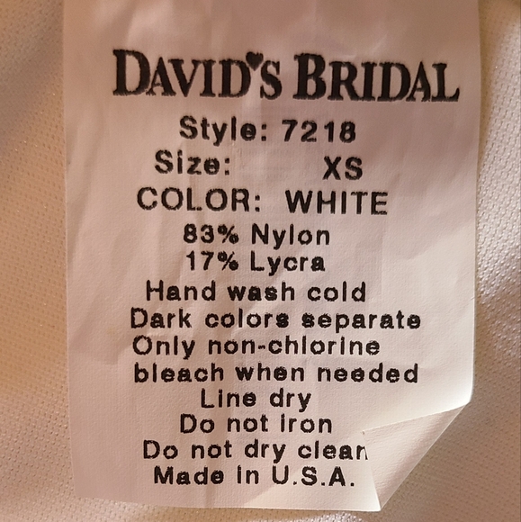 David's Bridal XS back split shaping slip body smoothing bridal prom lingerie - Picture 3 of 8